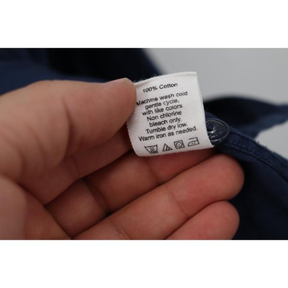 Alex Mill Shirt Mens Large Long Sleeve Button Up Cotton Blue Printed casual - Picture 8 of 13